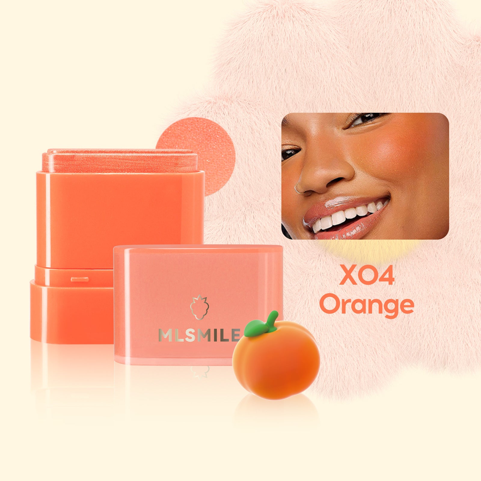 Flat Tube Fruit Blush Stick 2 In 1 - Bellarte Enchanté Flat Tube Fruit Blush Stick 2 In 1